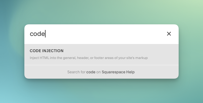 Search for code injection and select it.